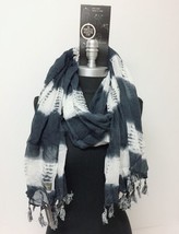 Women Long Printed Tie-Dye With Marled Tassels Chiffon Scarf Wrap Shawl ... - $14.98