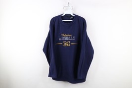 Vintage 90s Mens Large Spell Out Shadow University of Michigan Fleece Sw... - $49.45