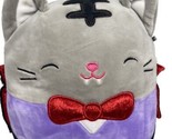 Squishmallow 9 inch Tally Tabby Cat Dracula Vampire Halloween Plush 2021 - £9.72 GBP