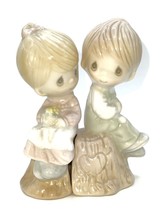 Precious Moments 1993 Boy & Girl Salt & Pepper Shakers Figurine - £17.34 GBP
