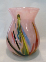 Pale Rose Petite Vase by Ron Hinkle Glass #11410 - £35.97 GBP