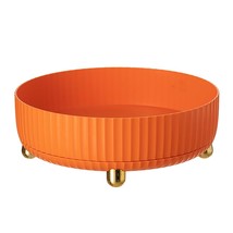 11&quot; Orange Lazy Susan Organizer, 2.4&quot; Striped Fence Body Spray Organizer... - $16.99