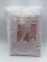 Twinkle Star Bed Canopy With Star String Lights - £28.66 GBP