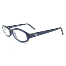 Emporio Armani 655 223 Eyeglasses Frames Navy Blue Oval Full Rim 51-18-135 - £43.90 GBP