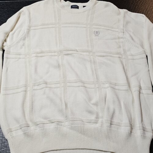 Izod Winter White Cotton Crew Neck Sweater and similar items
