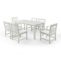 Patio Furniture Dining Chair and Table, 7 Pieces(6 dining chairs+1 dinin... - £1,160.57 GBP