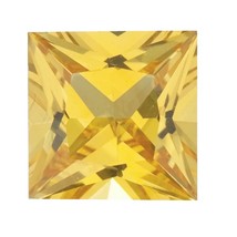 Natural Yellow Sapphire Princess-cut AA Quality Gemstone Available in 1.5x1.5MM- - £12.73 GBP