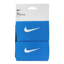 Nike Tennis Premier Wristband Sports Double Wide Band Blue 2pcs NWT DB9324-463 - £26.97 GBP