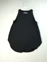 Athleta Tank Top Womens Size Small Black Knit Polyester Sleeveless Round... - $17.57