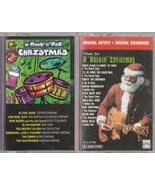 2 ROCK &amp; ROLL CHRISTMAS CASSETTES TAPES. - €1,28 EUR
