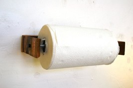 Wall or Under-Mount Paper Towel Holder - Tuwalya - made from CA wine Barrels - £63.53 GBP