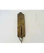 VINTAGE JOHN CHATILLON &amp; SONS 50 LB HANGING SCALE BRASS NO. 100 NY USA  - $275.87 MXN