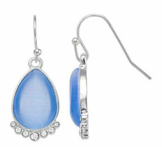 LC Lauren Conrad Blue Teardrop Ear Rings - £16.18 GBP