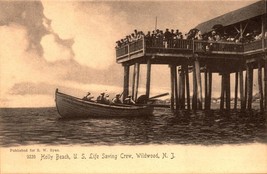 Vintage Postcard Wildwood Nj - Holly Beach Us Life Saving Crew ROTOGRAPH-BK46 - £12.84 GBP