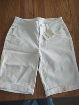 a.n.a. Size 2 White Mid Rise Bermuda Shorts - £27.25 GBP