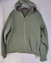 The North Face Mens XL Green Fleece Sherpa Jacket Reversible Hooded - £35.28 GBP