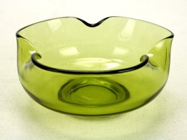 Anchor Hocking Dipping Bowl, 5&quot; x 2.25&quot;, Avocado Green Glass, Mid Centur... - $14.65