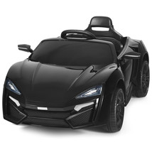 12V Kids Ride On Car 2.4G RC Electric Vehicle w/ Lights MP3 Openable Doors Black - £249.39 GBP