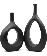 Set Of 2 Modern Decorative Flower Vases For Centerpieces, Weddings, Gifts, - £35.90 GBP