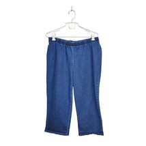 Denim 24/7 Capris Womens Size 20W Stretch Pull-On Denim No Pockets Cotton Blend - £13.49 GBP