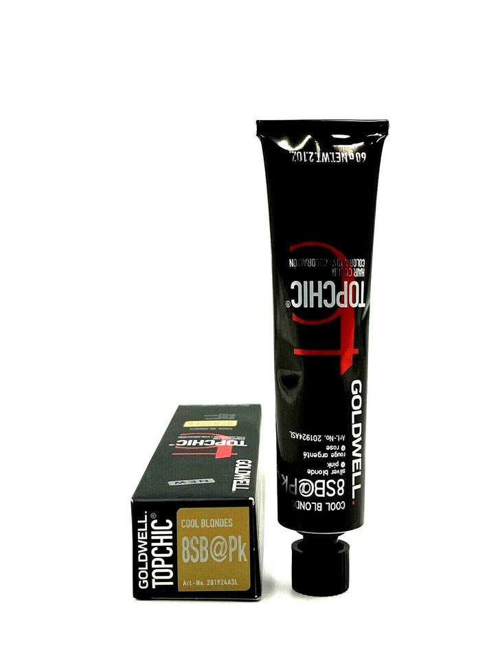 Goldwell Topchic Permanent Hair Color 8SB@Pk Silver Blonde@Pink 2.1 oz - $93.00