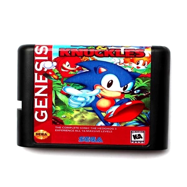 Sonic 3 Knuckles 16 bit MD Game Card Sega and 40 similar items