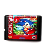 Sonic 3 Knuckles 16 bit MD Game Card Sega Mega Drive / Genesis - £9.56 GBP