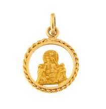 Ave maria Unisex Charm 18kt Yellow Gold 321992 - £79.13 GBP