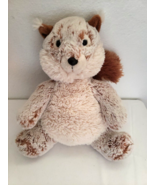 Aurora Squirrel Plush Stuffed Animal Brown Ivory Cream Frosted Chubby Si... - £20.64 GBP
