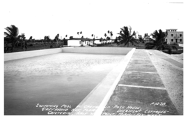 Florida RPPC Postcard P1278 Swimming Pool at Greyhound Post House Greyhound Keys - £11.83 GBP