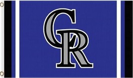 Colorado Rockies Custom Flag 3X5Ft Banner USA Polyester with Brass Grommets - $17.00