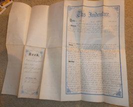 Original 1877 Land Deed Document Land Sale Dauphin County Pennsylvania - $123.75