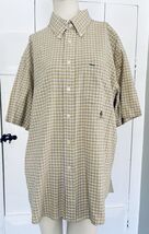 Vintage 90s Tommy Hilfiger Mens L Yellow Plaid Button Down Shirt Casual ... - $11.00