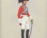 P H Smitherman Print 1808 Officer 4th Queen&#39;s Own Dragoons  - £21.90 GBP