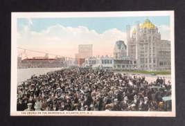 Crowded Boardwalk Scenic View Atlantic City New Jersey NJ UNP Postcard c1920s - £8.03 GBP