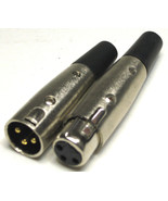 XLR Male &amp; Female Pair - Microphone / Audio Cable Connector - $6.49