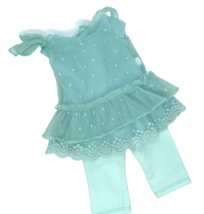 American Girl Truly Me Aqua Lace Overlay Dress &amp; Leggings - $23.74