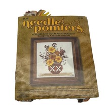 Vintage 1990s Needle Pointers Yellow and Gold Mum Bouquet Kit #5257 - £7.95 GBP