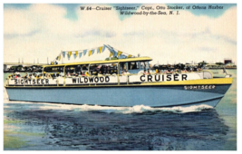 W-64 Cruiser Wildwood New Jersey Ship Postcard - £5.22 GBP