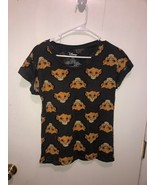Disney Simba Lion King All Over Print Juniors Medium Shirt Short Sleeves - $5.93