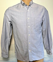 BEAMS Plus Mens Chambray Shirt Mother of Pearl Button Down JAPAN Small S - £77.90 GBP