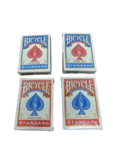Bicycle Standard Playing Cards 2009 2 Red 2 Blue New Sealed Lot Of 4 - £12.58 GBP