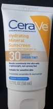 CeraVe Hydrating Mineral Sunscreen SPF 30 Sheer Tint Medium 1.7 Fl Oz - $11.95