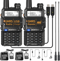 Long Range100 Mile Walkie Talkie Two Way Radio Charge Headset Waterproof GMRS - £28.82 GBP