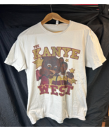 Kanye West College Dropout Bear Graphic Tee Size L White Vintage Style S... - $383.60 MXN