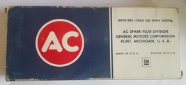 Vintage Box of Eight(8) NOS AC-Delco Spark Plugs CR44NS 5612994 - $19.28