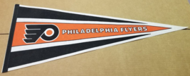 Philadelphia Flyers Pennant 1992 Orange Background Light Dot Old School Vintage - £18.64 GBP