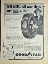 GOOD YEAR - &quot;Greatest Name In Rubber&quot; 1943 Vintage Print Ad - WWII-War T... - $14.98