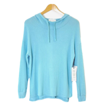 Treasure &amp; Bond Women&#39;s XXS Ribbed Knit Pullover Hooded Top Hoodie Milky... - £21.17 GBP