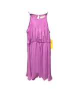 GB Girls A-Line Dress Purple Spaghetti Strap Smocked Keyhole Round Neck ... - £10.76 GBP